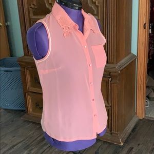 Princess by Vera Wang sheer shirt
